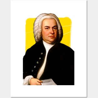 German Composer Johann Sebastian Bach illustration Posters and Art